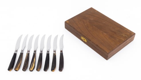 John Hasselbring Horn Handle and Steel Knives, 8
