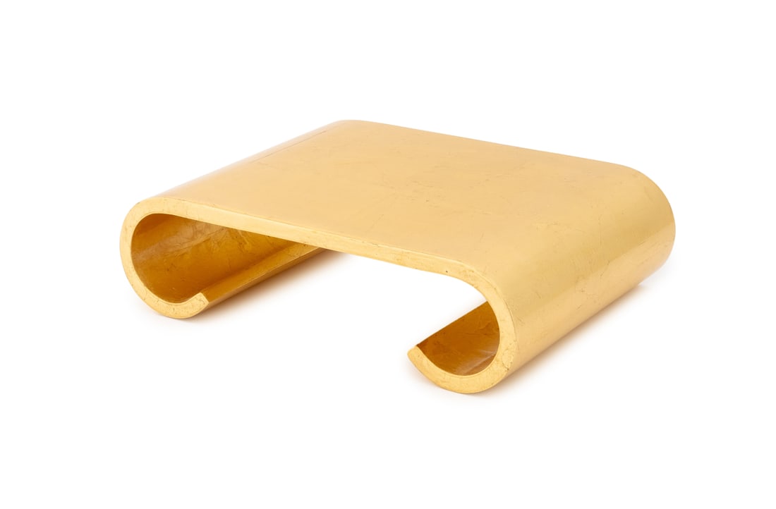 Karl Springer Style Giltwood Scroll Form Tray (1 of 7)