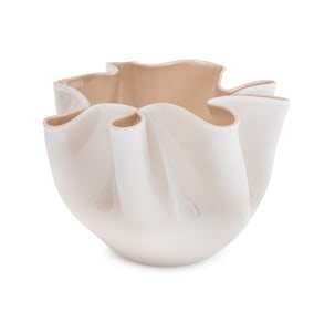 Venini Murano Art Glass Handkerchief Vase