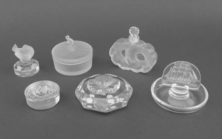 Lalique Crsytal Table Articles, 6