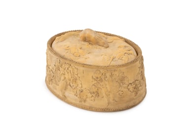 Wedgwood Caneware Casserole Dish, 19th C.