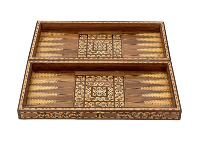 Syrian Marquetry Inlaid Backgammon Box