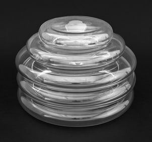 Italian Murano Glass Graduated Dishes, 5