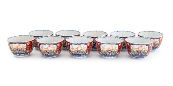 Japanese Imari Porcelain Teacups, 10