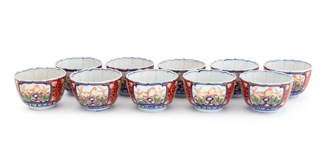 Japanese Imari Porcelain Teacups, 10 (1 of 10)