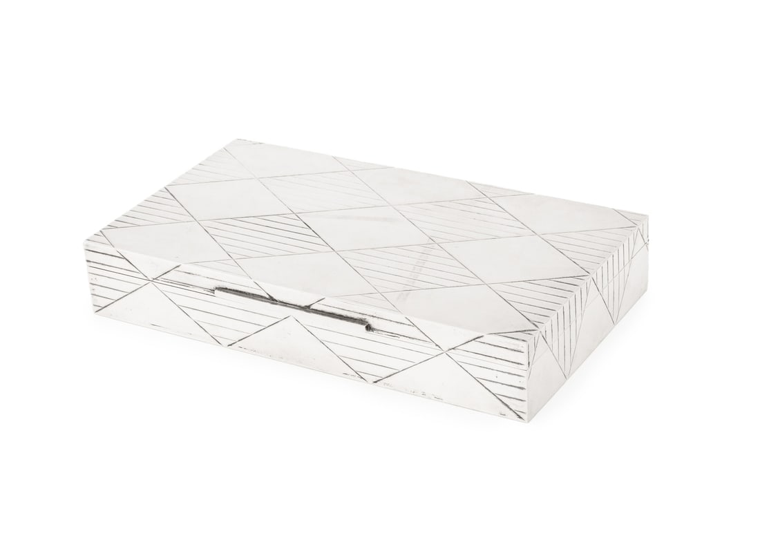 Art Deco Style Silver Plate Covered Table Box (1 of 6)