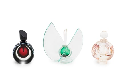 Richard Silver, Etc. Art Glass Perfume Bottles, 3