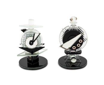 Ponzini Neo-Art Deco Art Glass Perfume Bottles, 2