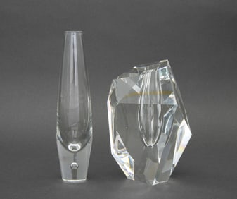 Steuben Crystal Bud Vases, 2