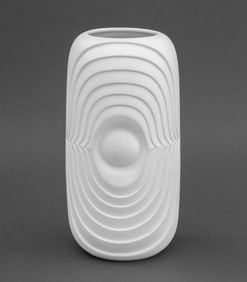 KPM Porcelain Optical Art Vase, 1970s