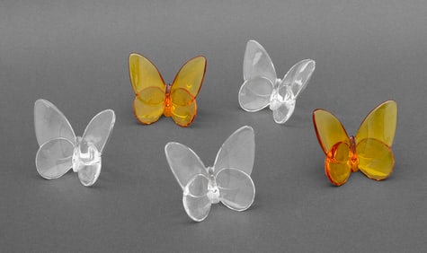 Baccarat Lucky Butterfly Crystal Figurines, 5