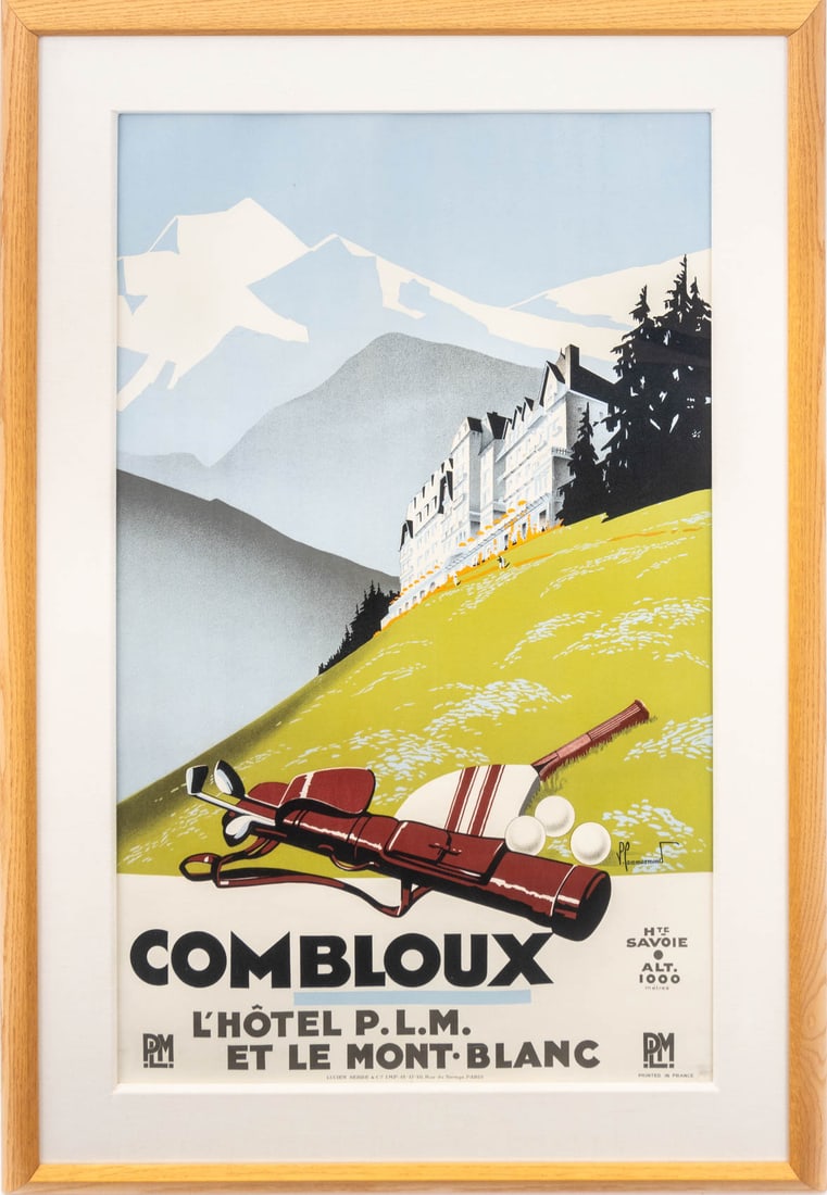 Pierre Commarmond Combloux Golf Travel Poster (1 of 9)