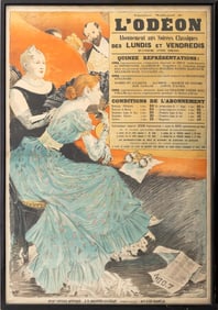 Eugene Grasset Theatre Nacional de L'Odeon Poster