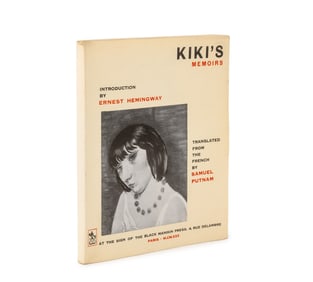 "Kiki's Memoir" First Edition, 1930
