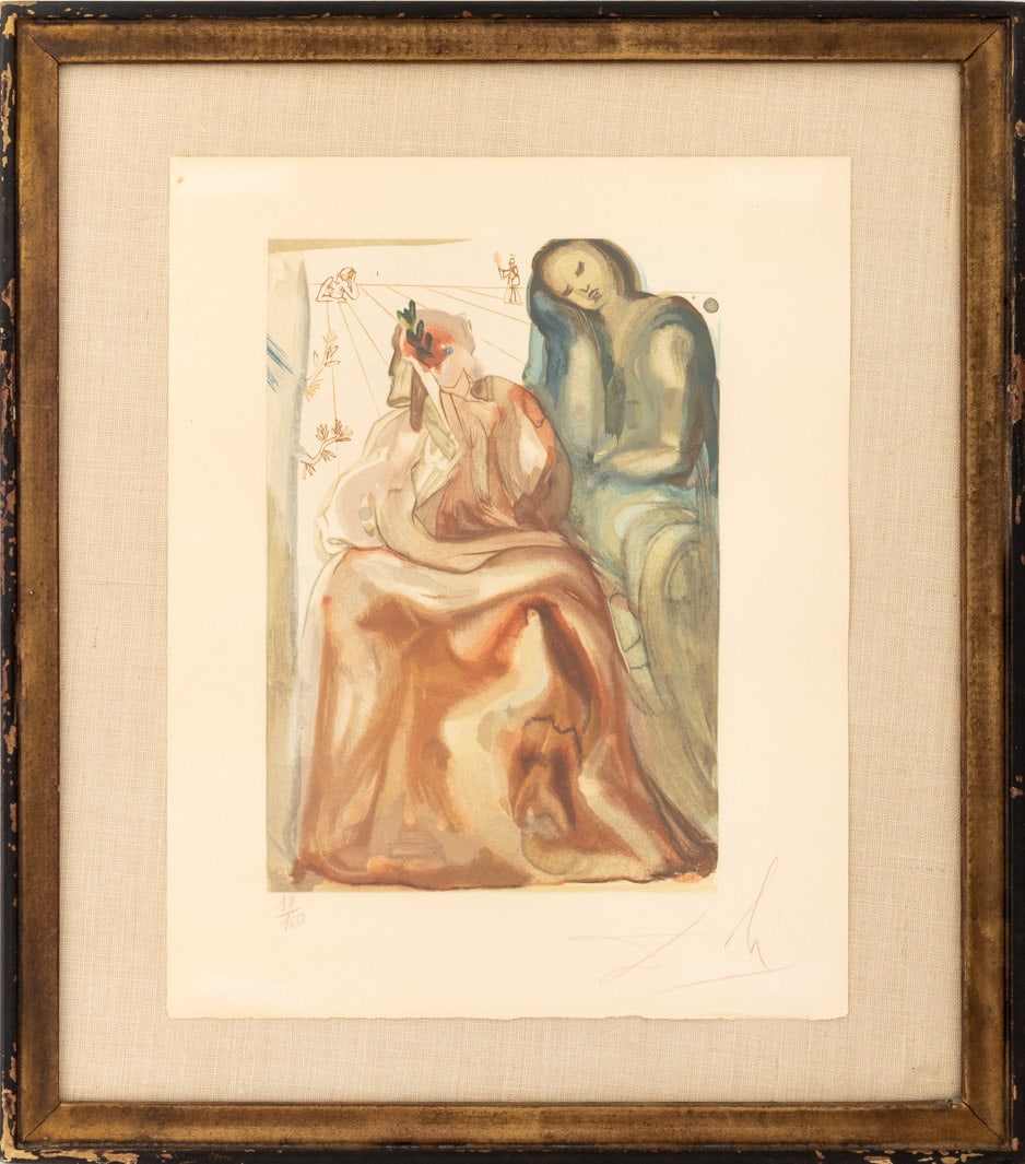 Salvador Dali "Purgatory Canto 32" Woodcut (1 of 6)