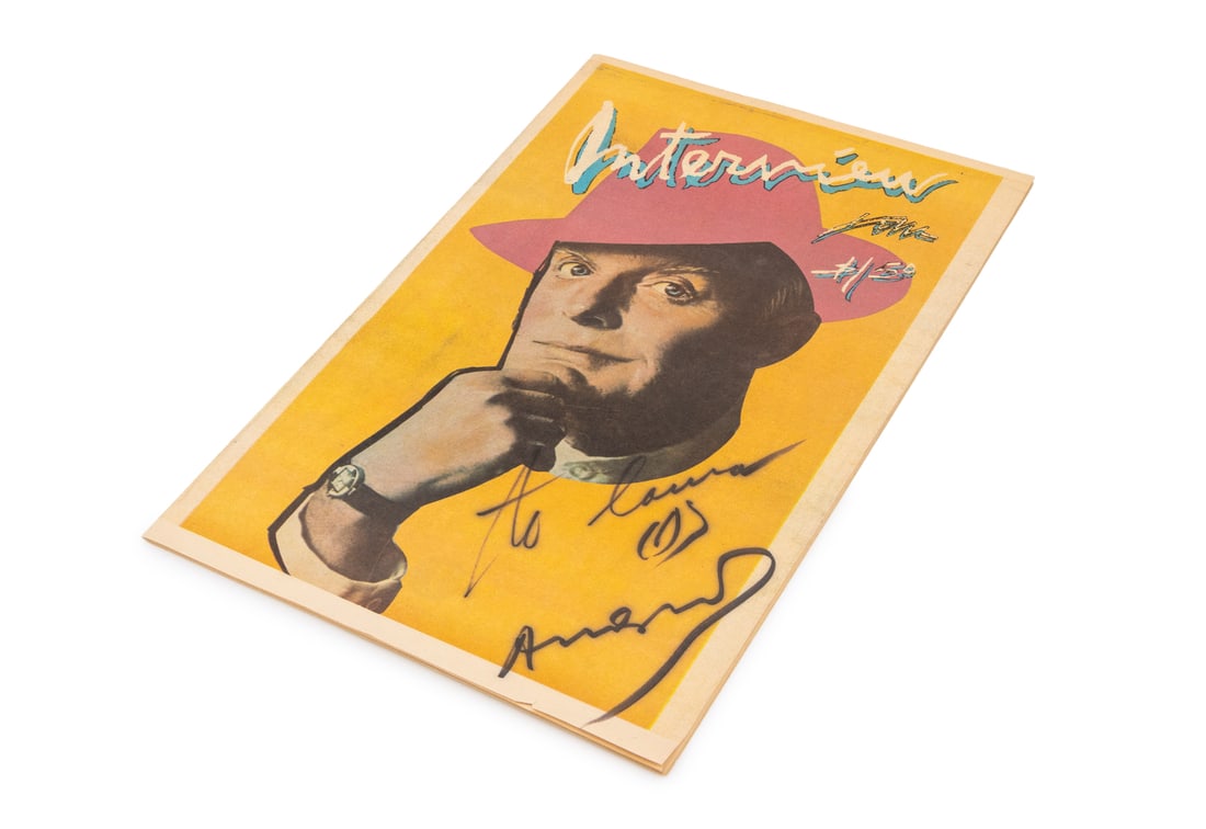 Andy Warhol Signed "Interview Now" Magazine, 1979: "Interview Now", Interview Enterprises Inc., January 1979, signed by co-founder Andy Warhol to the front cover, featuring a portrait of Truman Capote designed by Richard Bernstein, this issues contain