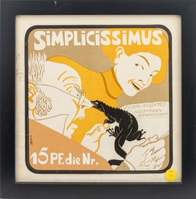 Thomas Heine "Simplicissimus" Poster, ca. 1900