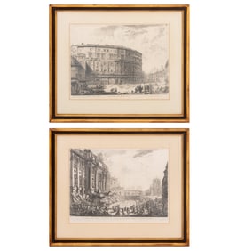Giovanni Piranesi Vedute a Roma Etchings, 2