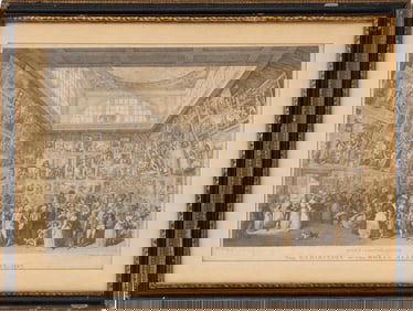 P. Martini After Ramberg "Exhibition..." Engraving