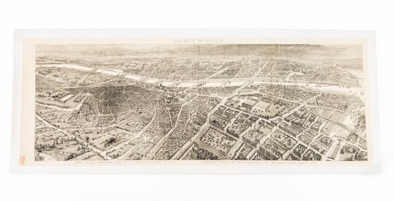 Map of the City of Dublin Engraving, 1864