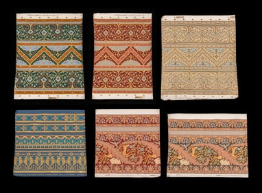 Bradbury & Bradbury Pochoir Wallpaper Sheets, 6