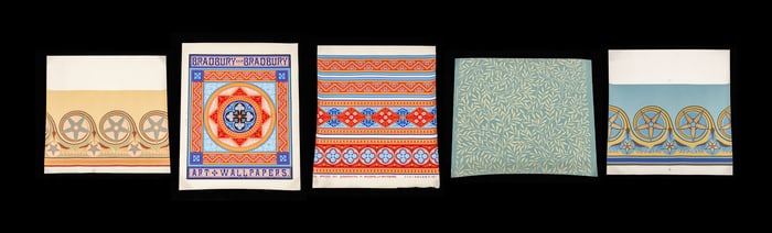 Bradbury & Bradbury Pochoir Wallpaper Sheets, 5