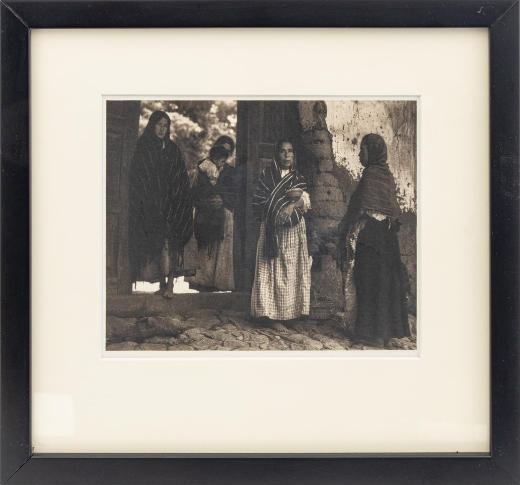 Paul Strand "Women of Santa Anna..." Photogravure: Paul Strand (American, 1890-1976), "Women of Santa Anna, Michoacan" (The Mexican Portfolio), Photogravure, second edition, 1933, printed later in 1967 by Da Capo Press, apparently unsigned, ebonized w