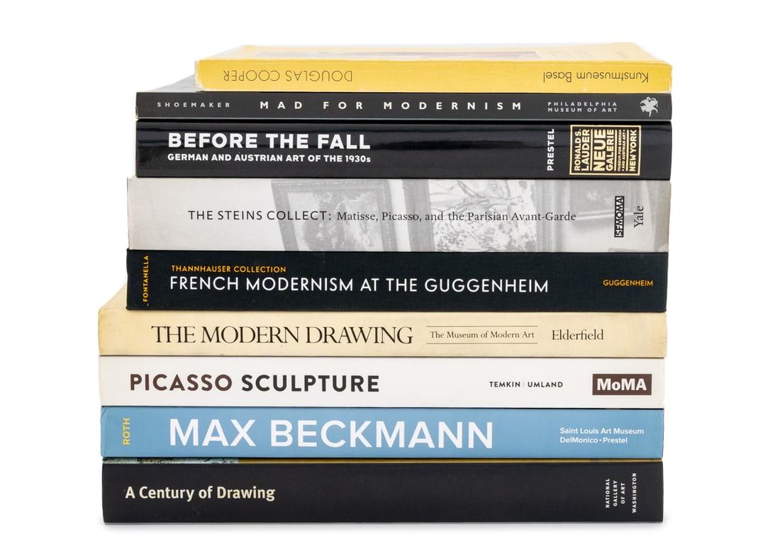 Books on Modern Art & Artists, 9: Group of Eight Books on Modern Art and Artists, comprising: "Picasso Sculpture", Temkin, Ann and Umland, Anne, "The Modern Drawing: 100 Works on Paper from The Museum of Modern Art", Elderfield, John,