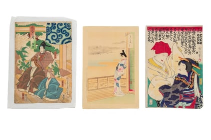 Ogata Gekko, Etc. Japanese School Woodblocks, 3