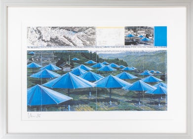 Christo Javacheff The Umbrellas Offset Lithograph