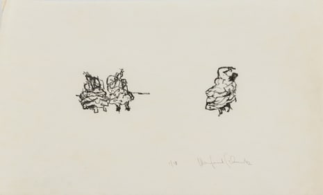 Manfred Schwartz The Flamenco Dancers Lithograph