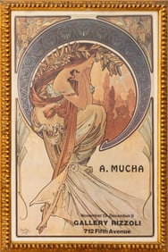 After Alphonse Mucha "Four Arts: Poetry" Poster