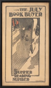 "The July Book Buyer" Lithographic Poster, 1897