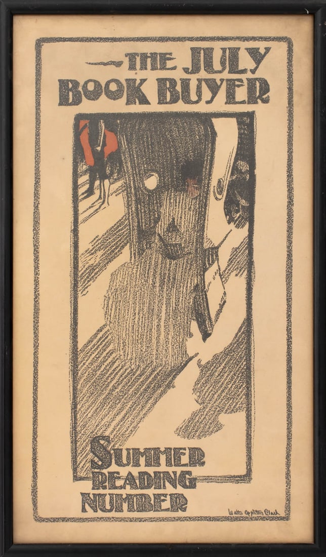 "The July Book Buyer" Lithographic Poster, 1897 (1 of 6)