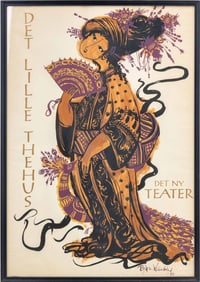 Bjorn Wiinblad "Det Lille Thehus" Poster