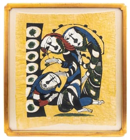 Sadao Watanabe "Beggars & Saints" Woodcut, 1965