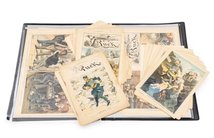 "Puck" Magazines & Political Cartoons, 1880s, 48