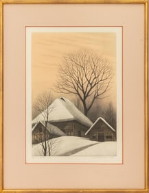 Koichi Sakamoto "Shadow of a Sunset" Etching