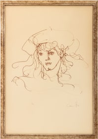 Leonor Fini "Portrait of a Woman" Lithograph