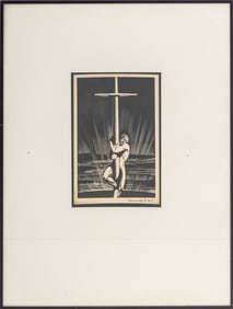 Rockwell Kent "Sea and Sky" Woodcut