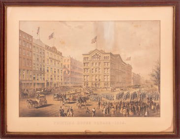 New York's Printing House Square Chromolithograph