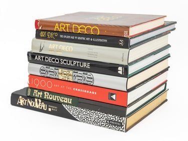 Books on Art Deco and Art Nouveau Art Movements, 8
