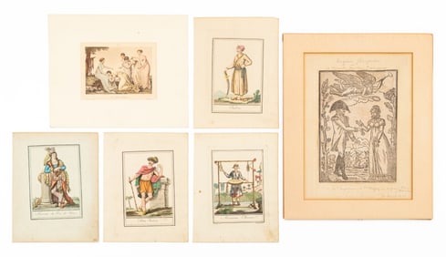 Jacques Grasset de Saint-Saveur Etc. Engravings, 6