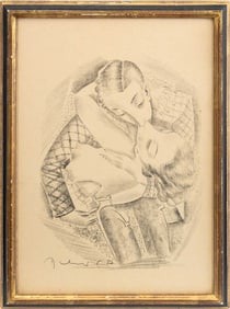 C. Pal Molnar "The Kiss" Lithograph