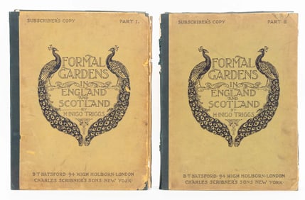 H. Inigo Triggs "Formal Gardens in ...", 2 Vols.