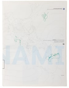Signed "Tsunami : A Document of Devastation"