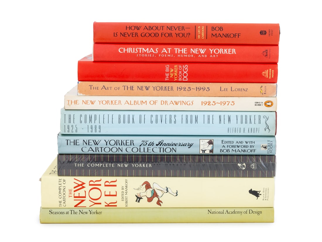 Books on "The New Yorker" Magazine, 10: Collection of Ten Books on "The New Yorker" Magazine, comprising: "The Complete New Yorker", introd: Remnick, David, with two computer discs, "The New Yorker: Album of Drawings", New York: Penguin Boo