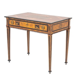 Louis XVI Tulipwood Bureau Plat