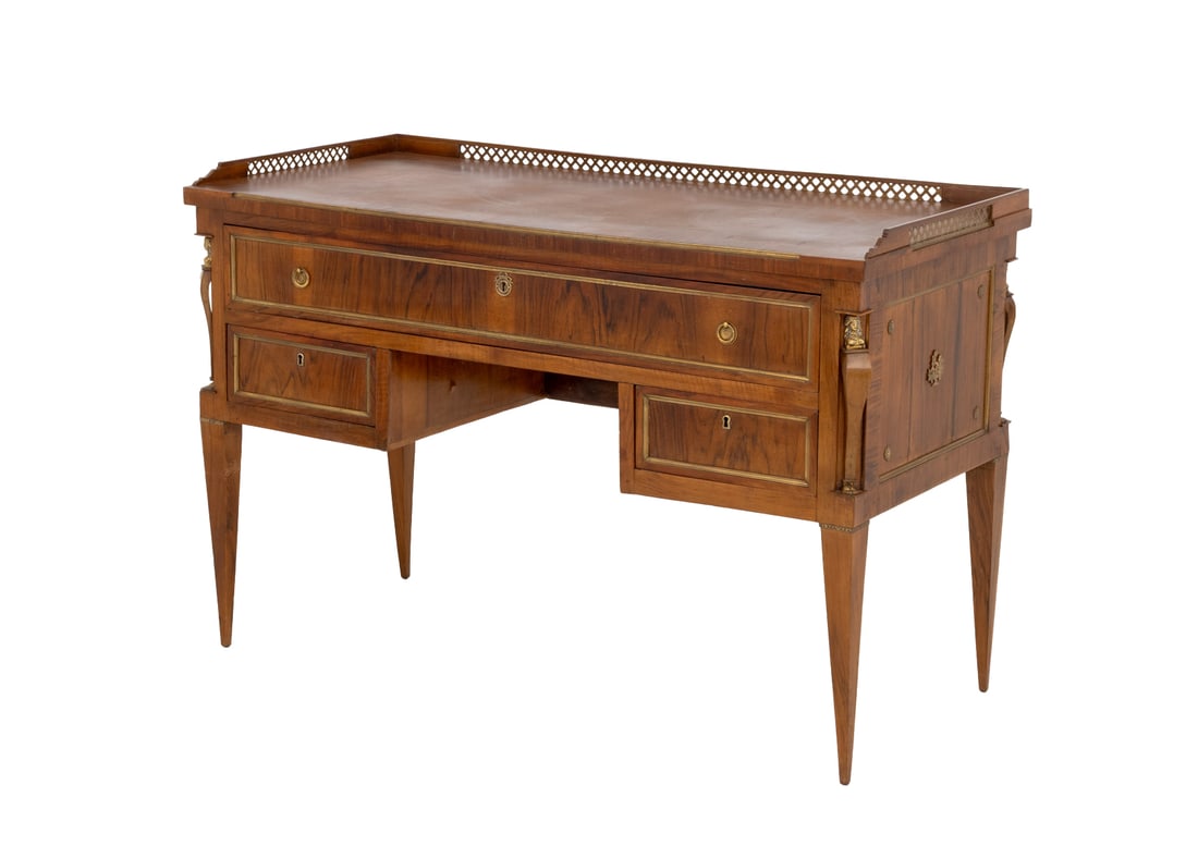 Directoire Ormolu Kingwood Kneehole Desk (1 of 13)
