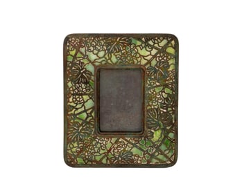Tiffany Studios "Grapevine" Bronze Picture Frame